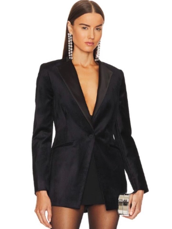 All Saints Jackets & Blazers - ALLSAINTS Sofía Satin Tuxedo Style Blazer